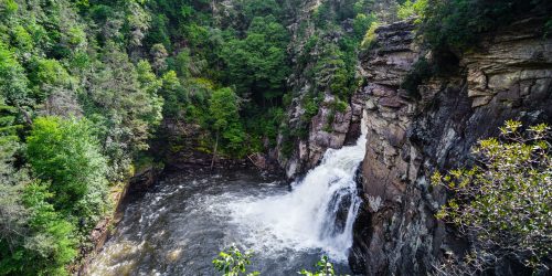 Linville Falls in North Carolina, USA